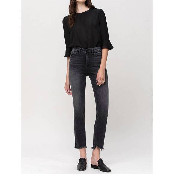 Flying Monkey High Rise Black Mild Barrel Jeans main image 1